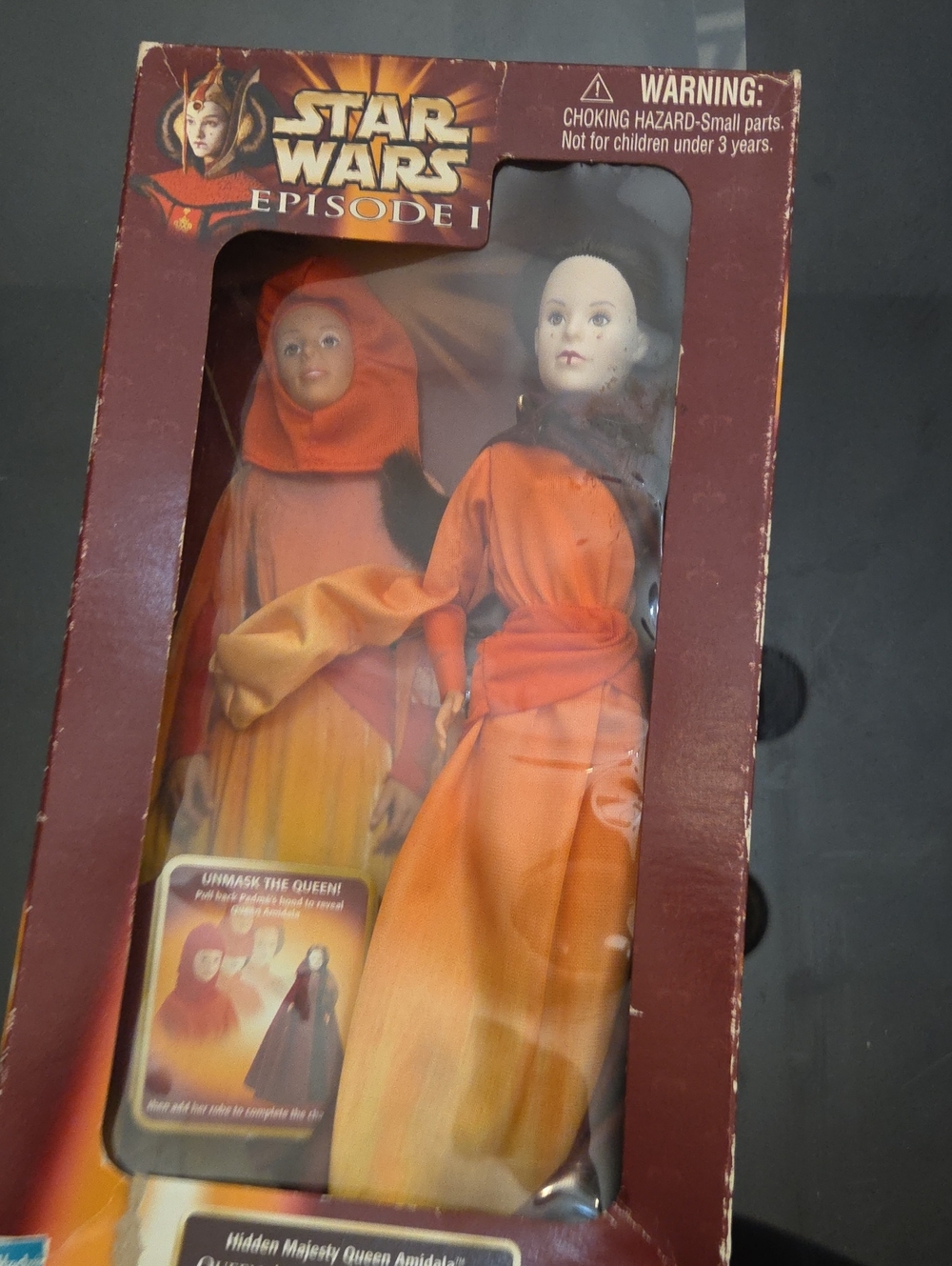 Star Wars Episode I Queen Amidala doll with orange and yellow dress #starwars #